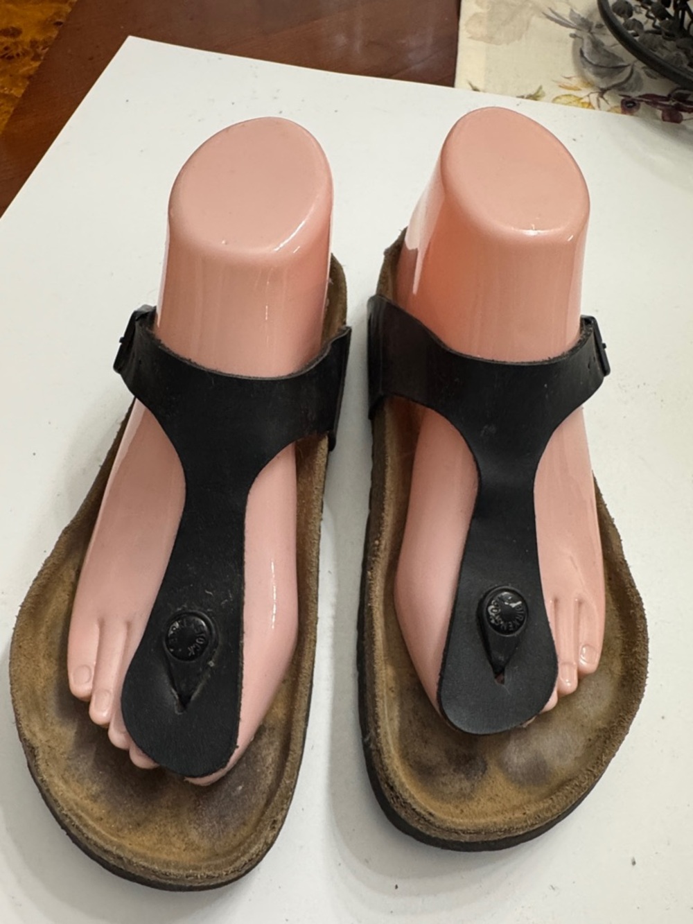 Black Thong slipper size 38 - Unbranded Comfortable Footbed Slide